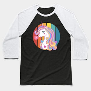 Cute Unicorn Unicorn Cat Adorable Smiling Rainbow Kitty Essential - Birthday Gift T-Shirt Baseball T-Shirt